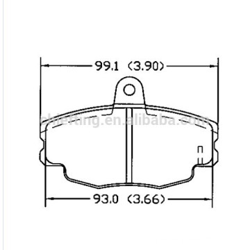 D292 para pastillas de freno Opel Renault Peugeot